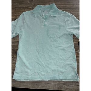 Boys' Short Sleeve Washed Polo Shirt - art class Light Aqua Blue Medium. NWT. G